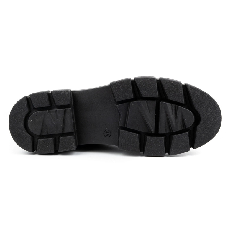 ARS Damen-Lederschuhe auf dicker Sohle mit Blumen 1163 schwarz 2