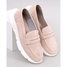 Mokassins mit Sportsohle von Hicks Beige 1