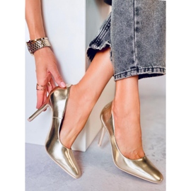 Karen L. GOLD Damen High Heels golden 1