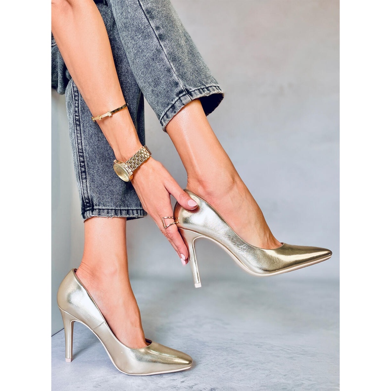 Karen L. GOLD Damen High Heels golden 2