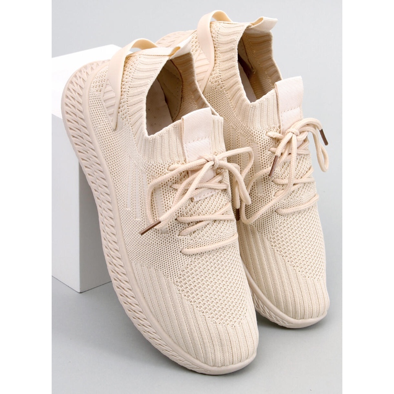 Sigart Beis Sockensportschuhe beige 1