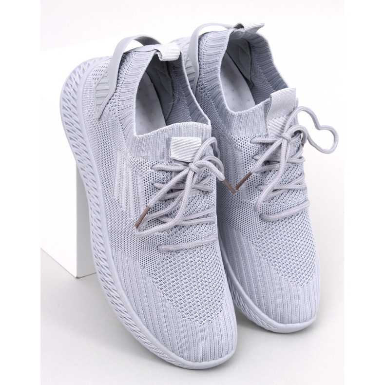 Sigart Gris Socken-Sportschuhe grau 1