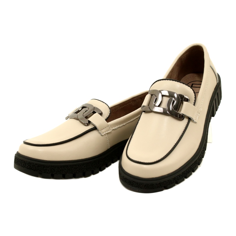 Stilvolle Damenschuhe aus Leder Filippo DP4728/23 BE beige 2