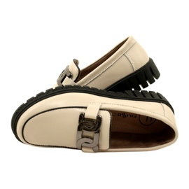 Stilvolle Damenschuhe aus Leder Filippo DP4728/23 BE beige 4