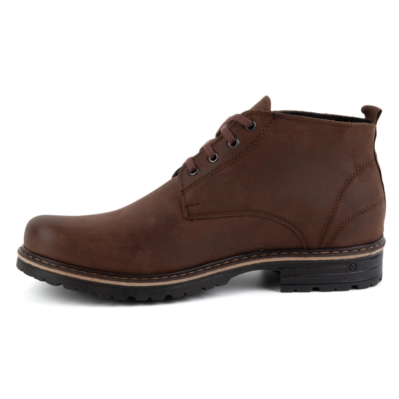 Polbut Herren-Lederstiefelette 2119 dunkelbraun 1