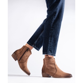 W. Potocki Potocki niedrige Cowboystiefel aus Wildleder in Kamelbraun 1