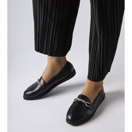 Schwarze Slipper mit Strasssteinen von Paola 1