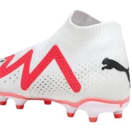 Puma Future Match+ Ll FG/AG 107366 01 weiße Fußballschuhe mit Socke 2