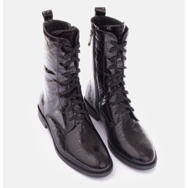 Marco Shoes Klassische Stiefel mit niedrigem Absatz schwarz 5