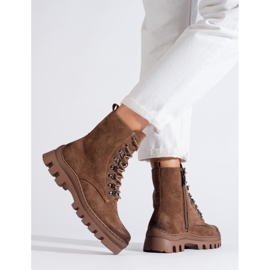 W. Potocki Beige Wildleder Damentaschen von Potocki braun 2