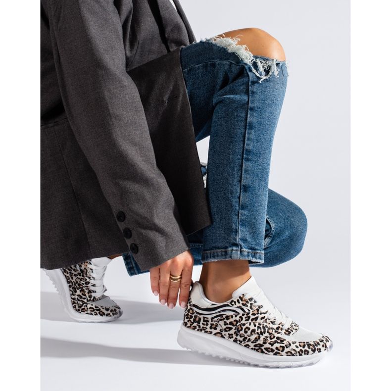 Shelovet Damen-Sneakers mit Leopardenmuster schwarz 1