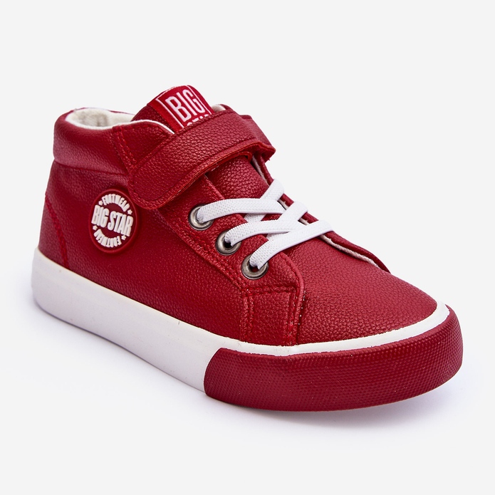 Leder-Kindersneaker Big Star EE374004 Rot 1