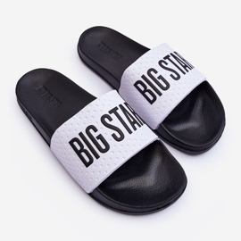 Herren-Flip-Flops Big Star MM174320 Weiß und Schwarz 1