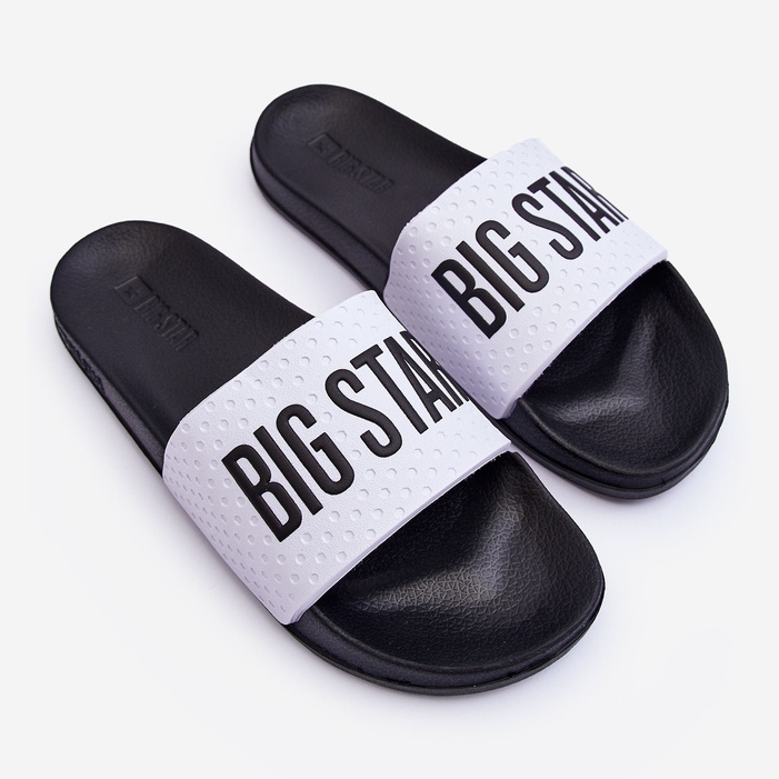 Herren-Flip-Flops Big Star MM174320 Weiß und Schwarz 1