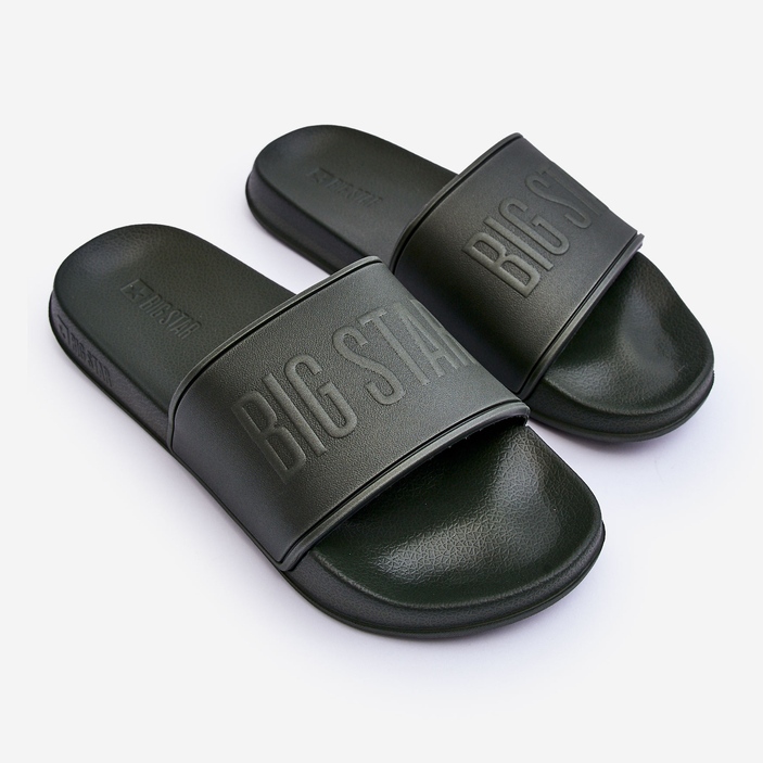 Leichte Herren-Flip-Flops aus Schaumstoff Big Star MM174324 Dunkelgrün 1