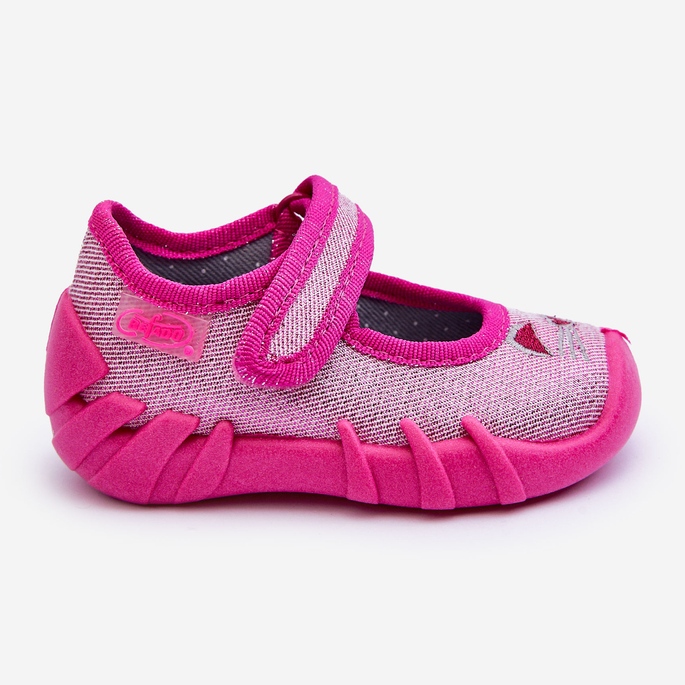 BEFADO S.A. Befado Shiny Cat Ballerina Hausschuhe 109P235 Rosa schwarz 2