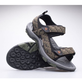 Bergson Benue Wander-Herrensandalen BRG00127 grün 1