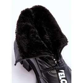 PE1 Hochisolierte Damen-Schneestiefel Schwarz Freoc 1