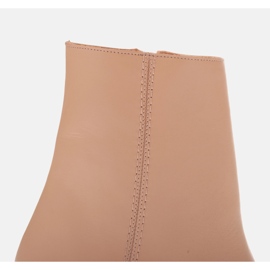 Elegante Lederstiefelette Marco Shoes 2363B-755-1 beige 1