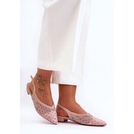 PG1 Rosa gepunktete Ballerinas für Damen Adore 1