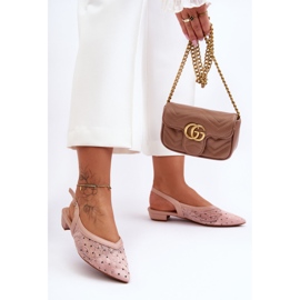 PG1 Rosa gepunktete Ballerinas für Damen Adore 2