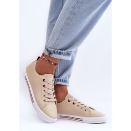 PE1 Damen-Leder-Sportschuhe Beige Mosaia 1