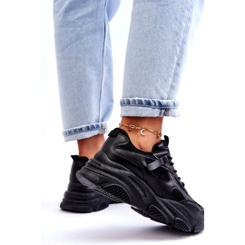 PA1 Damen-Sneaker mit klobiger Plateausohle, Schwarz, Agnenia 3