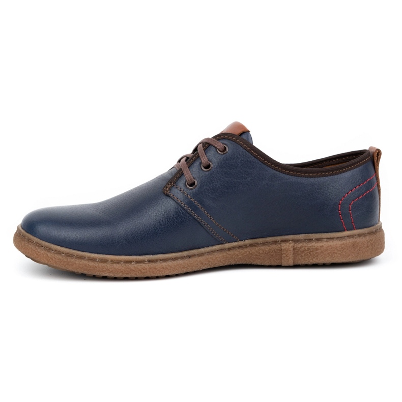 Kampol Herren-Freizeit-Lederschuhe 22KAM, Marineblau 1