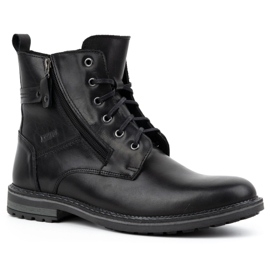 Kampol Herren-Winterstiefel aus Leder 155KAM, schwarz 3