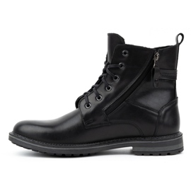 Kampol Herren-Winterstiefel aus Leder 155KAM, schwarz 2