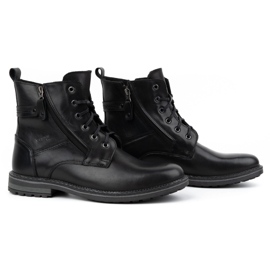 Kampol Herren-Winterstiefel aus Leder 155KAM, schwarz 4