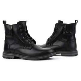 Kampol Herren-Winterstiefel aus Leder 155KAM, schwarz 6