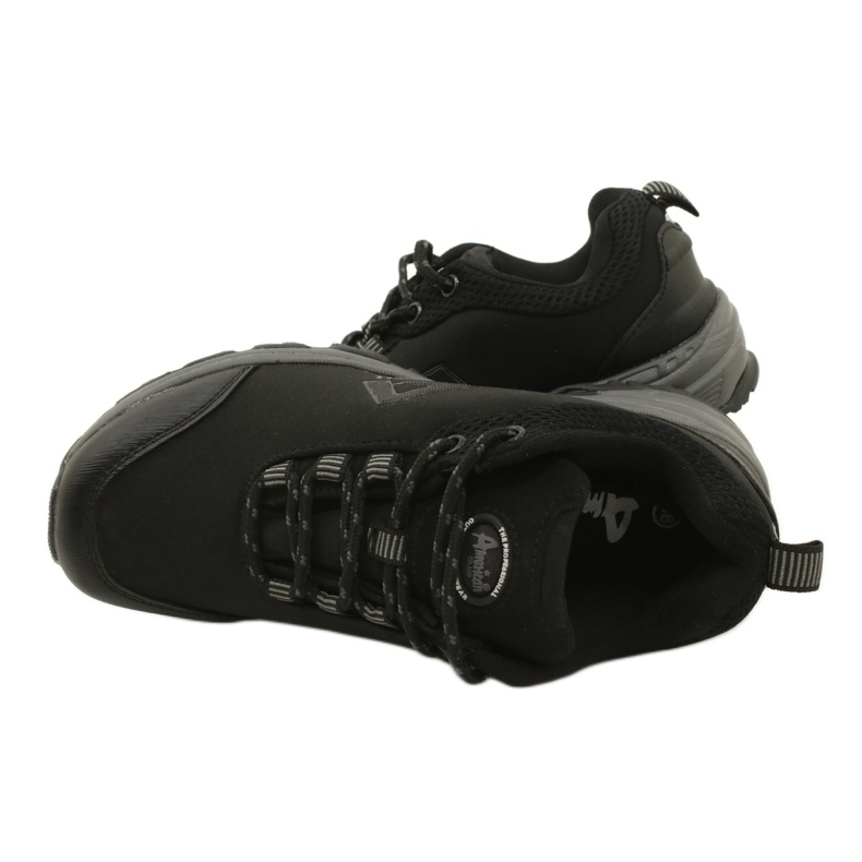 American Club Amerikanische Sportschuhe für Damen wasserdichtes Softhell 1802 schwarz 6