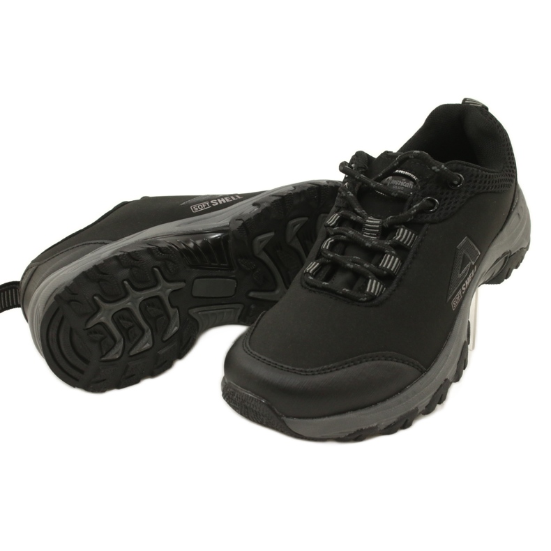 American Club Amerikanische Sportschuhe für Damen wasserdichtes Softhell 1802 schwarz 5