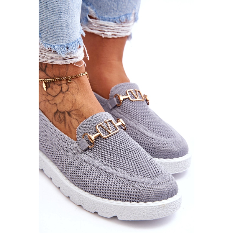PM1 Verzierte Slip-On-Sneaker für Damen in Grau, Alena 3