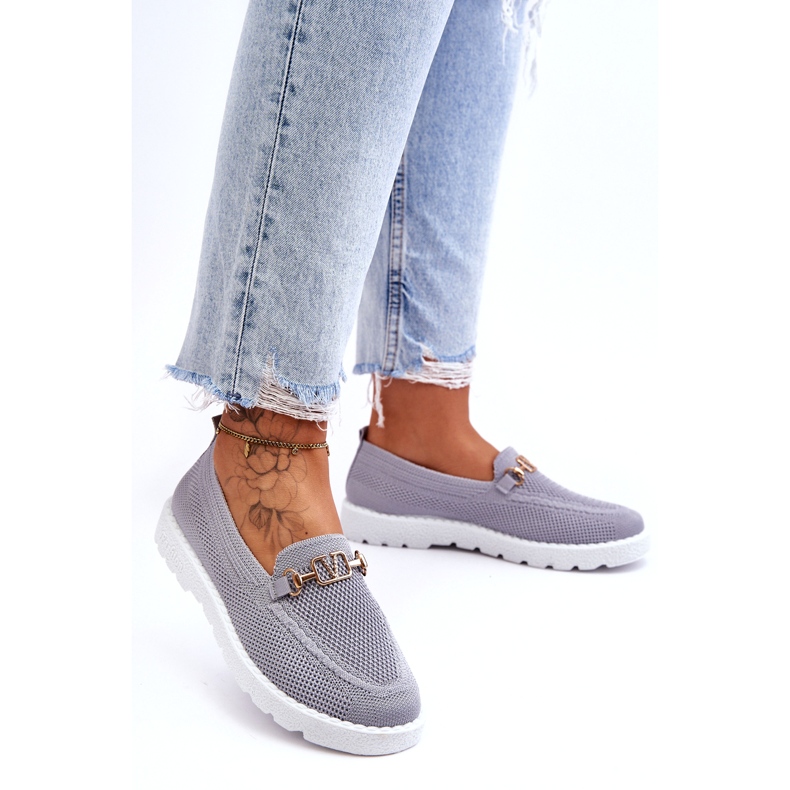 PM1 Verzierte Slip-On-Sneaker für Damen in Grau, Alena 1