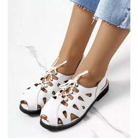 Vlis weiß gebundene Sandalen 2