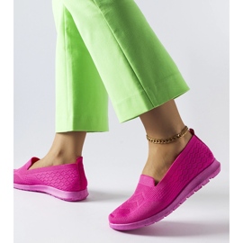 Inna Aoife-Sneaker aus rosafarbenem Stoff 1