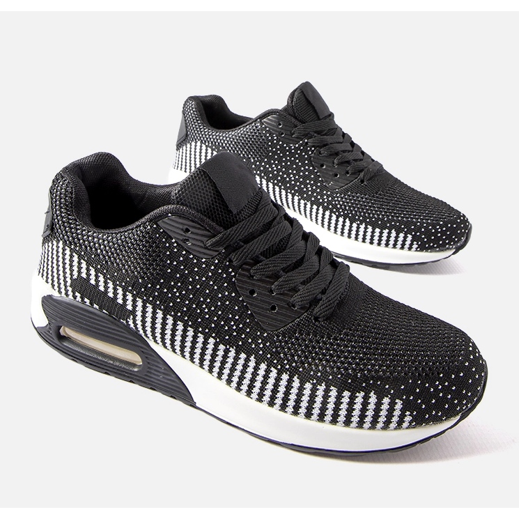 Inna Schwarz-weiße Alvin-Herrensneaker 2