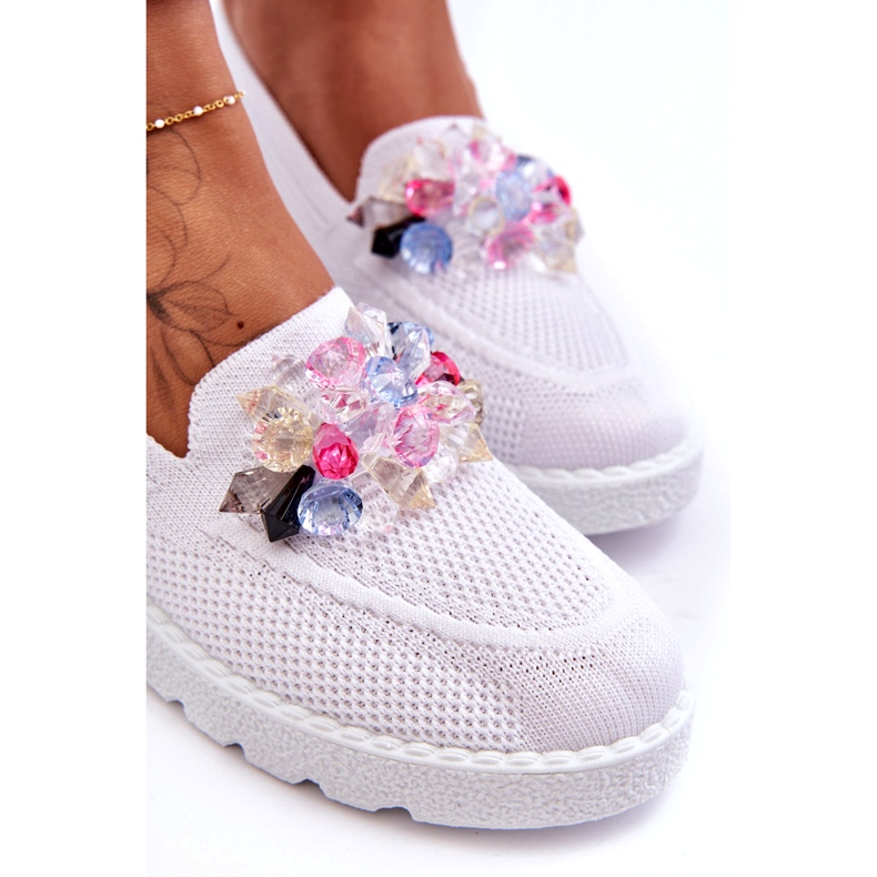 PM1 Slip-on-Sneaker für Damen mit Verzierung in Weiß von Taylor 3