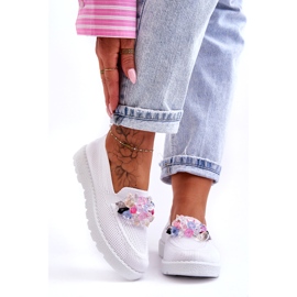 PM1 Slip-on-Sneaker für Damen mit Verzierung in Weiß von Taylor 4