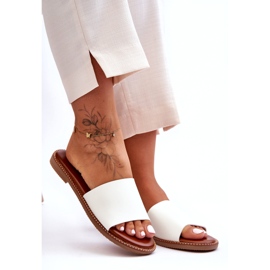 Klassische Damensandalen White Aphrodite weiß 2