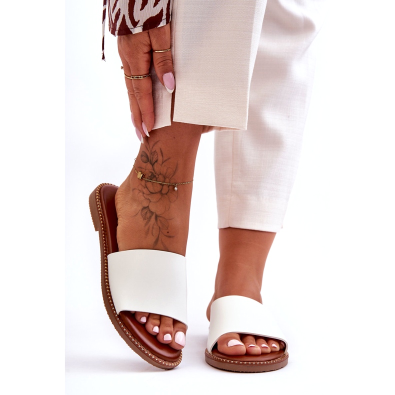 Klassische Damensandalen White Aphrodite weiß 6