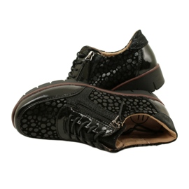 Filippo DP4912/23 BK Ledersneaker, schwarz 4