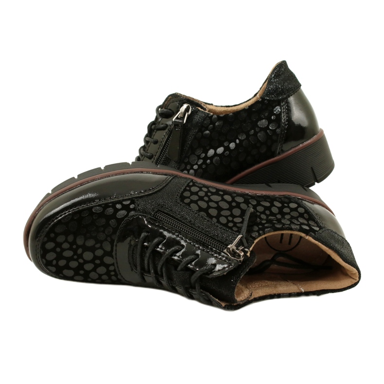 Filippo DP4912/23 BK Ledersneaker, schwarz 4