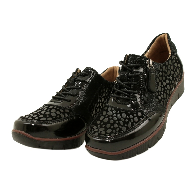 Filippo DP4912/23 BK Ledersneaker, schwarz 2