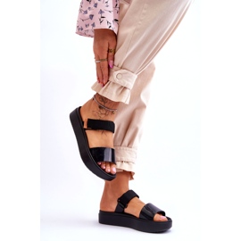 ZAXY Vegane Sandalen mit Klettverschluss HH285282 Schwarz 3