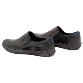 Olivier Herren Leder Loafer 520 grau 4