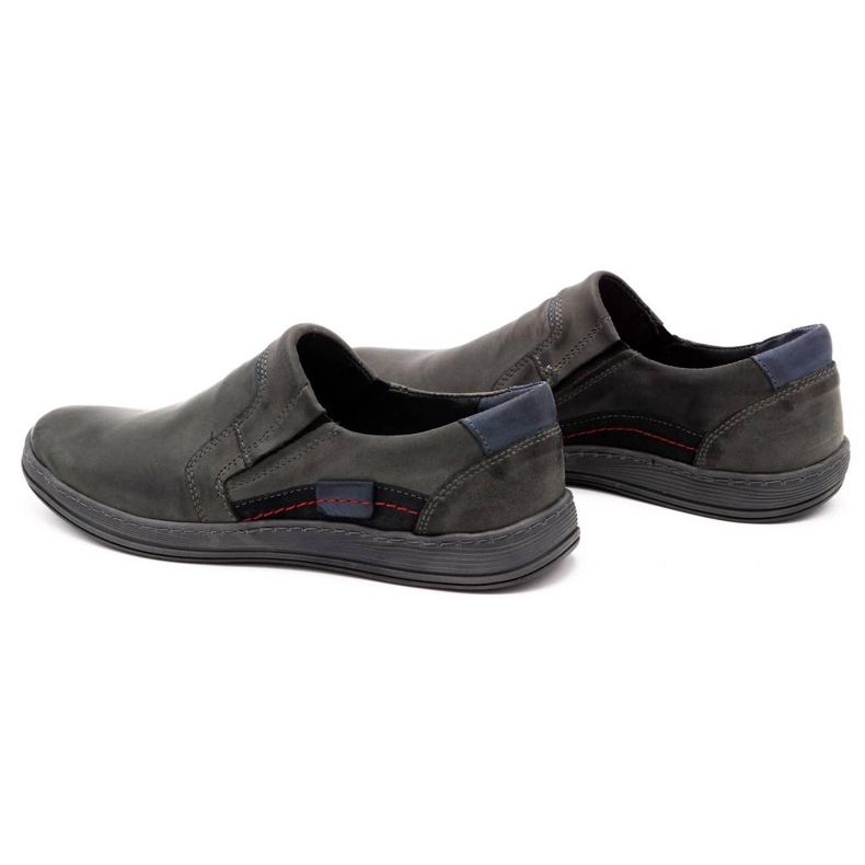 Olivier Herren Leder Loafer 520 grau 4