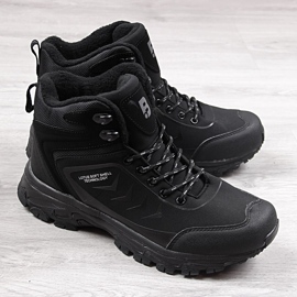 Schwarze Herren-Trekkingschuhe McBraun 1403 1